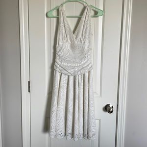 White floral dress from Dress Barn. Size 4